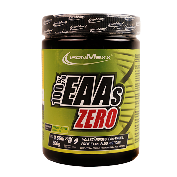 پودر آمینو ای اا زیرو 300 گرم آیرونمکس با طعم چای سردو لیموeaa zero 300gr ironmax